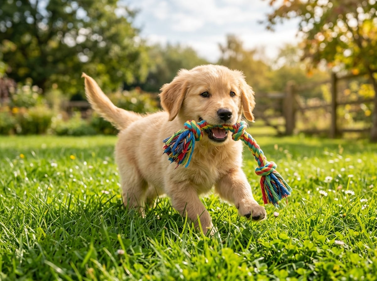 Chien qui joue